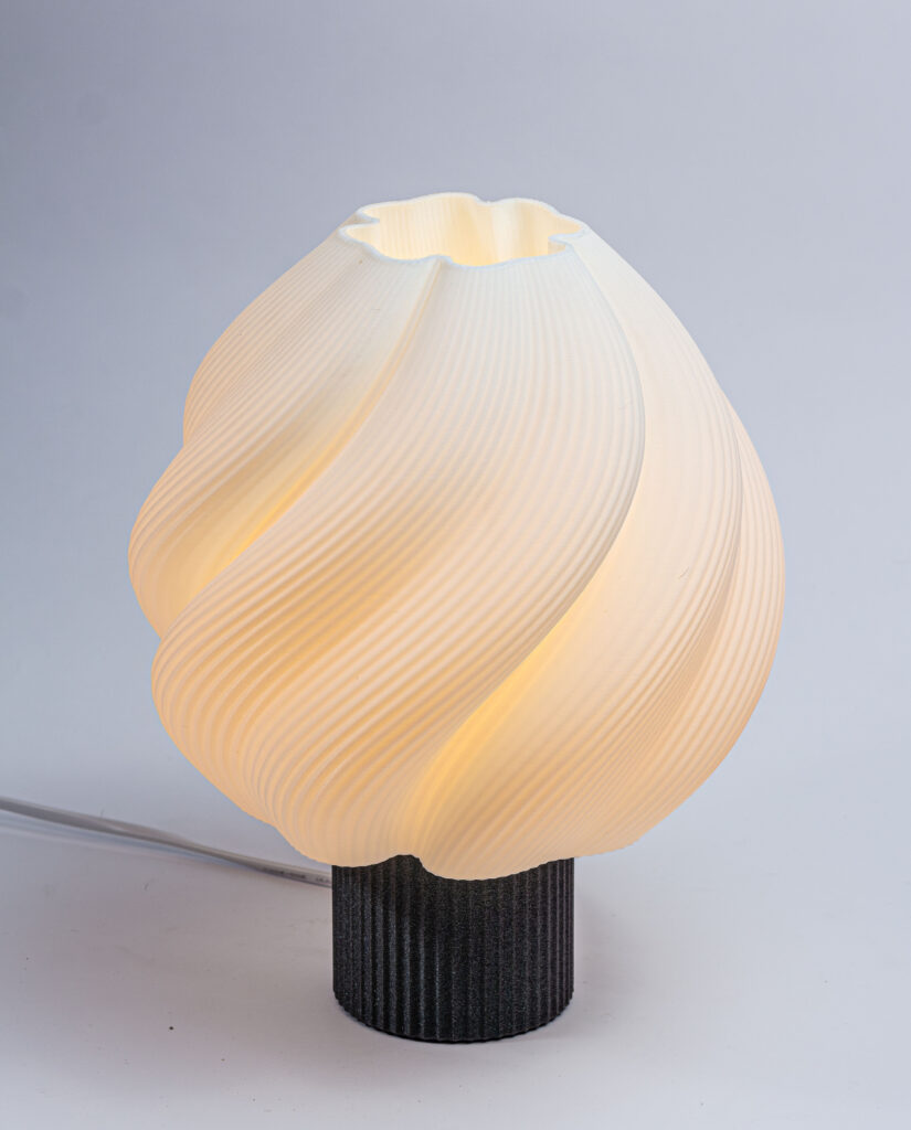 lámpara impresa en 3d cimosa lumiere