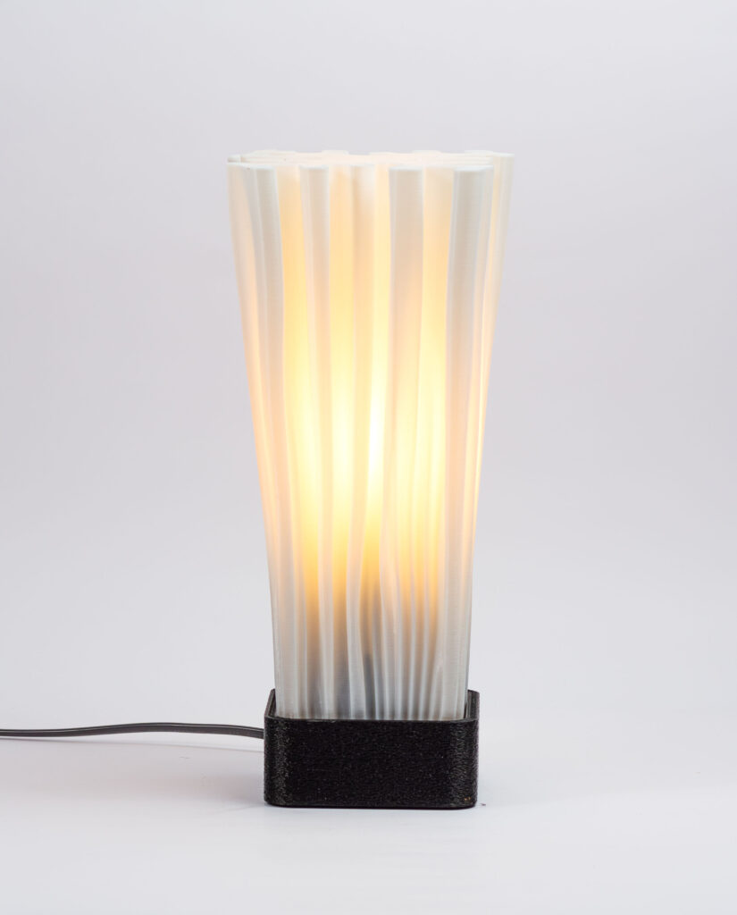 lámpara impresa en 3d anémona lumiere