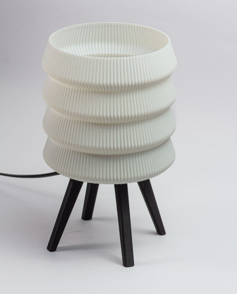 lámpara impresa en 3d kaoru lumiere