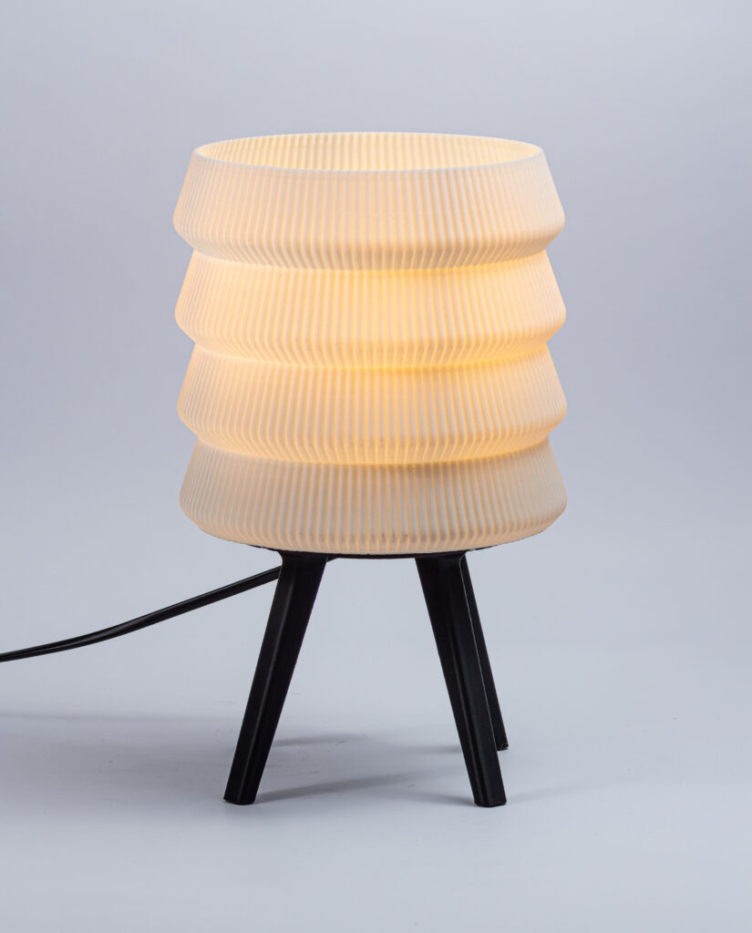lámpara impresa en 3d kaoru lumiere