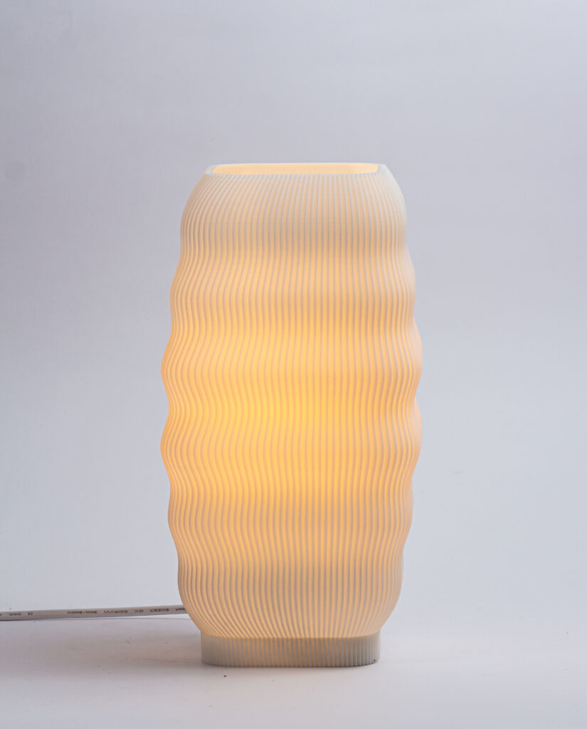 lámpara impresa en 3d misao lumiere