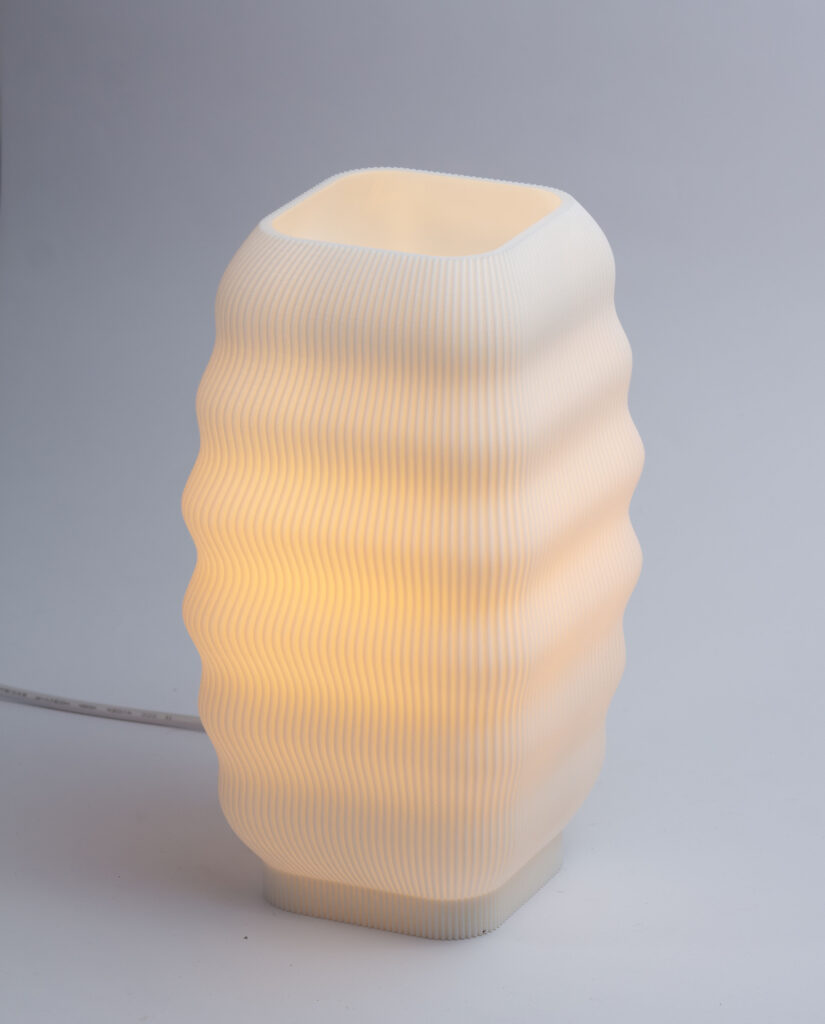 lámpara impresa en 3d misao lumiere