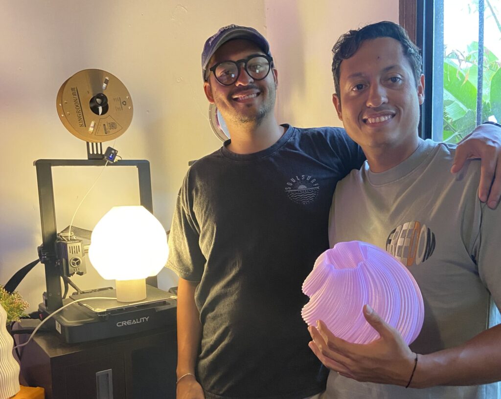 Daniel y Gabriel Martin, Lámparas Lumiere impresión 3D